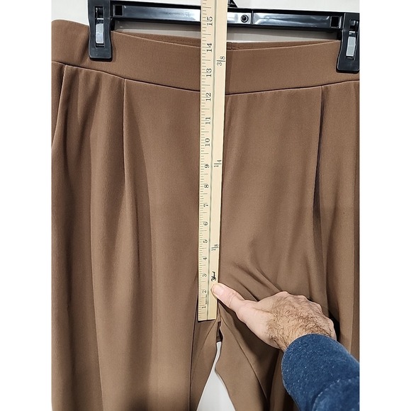 Halara Active Pants Womens L Brown Polyester Blend Elastic Waist Pockets Stretch - Picture 7 of 10